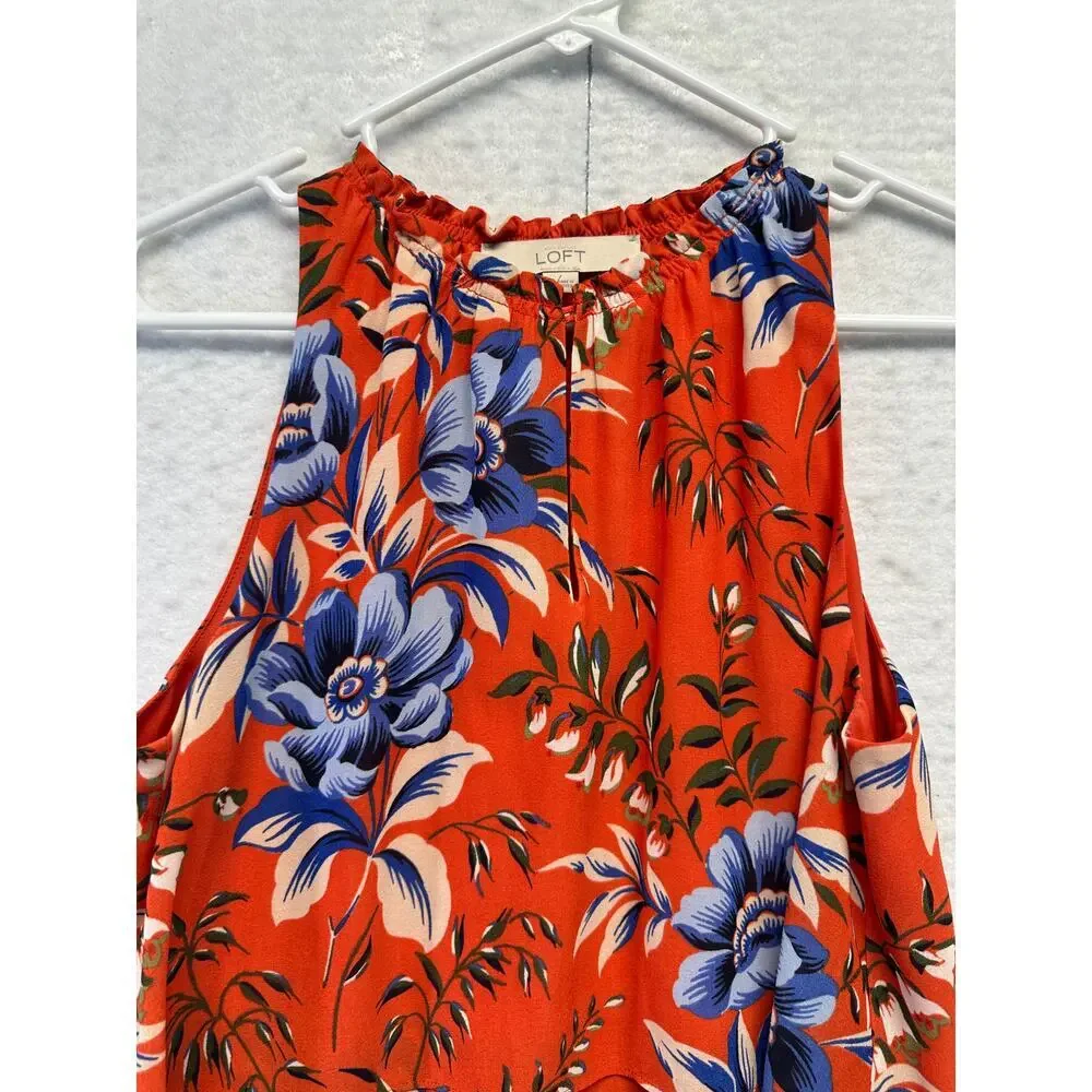 Loft Women Sleeveless Layered Dress Ruffled Coquette Y2K Size‎ S Boho Festival